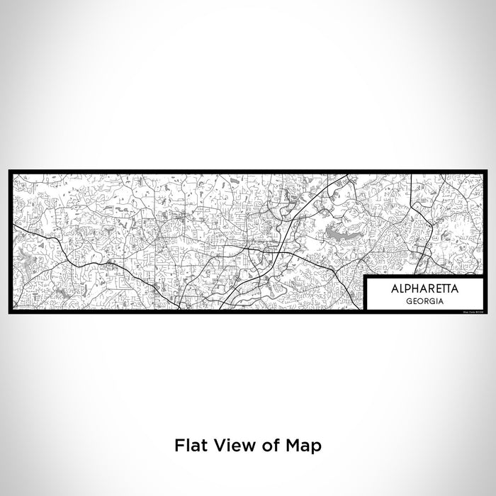 Flat View of Map Custom Alpharetta Georgia Map Enamel Mug in Classic