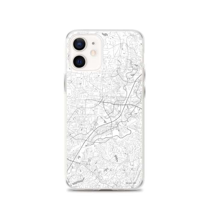 Custom Alpharetta Georgia Map iPhone 12 Phone Case in Classic