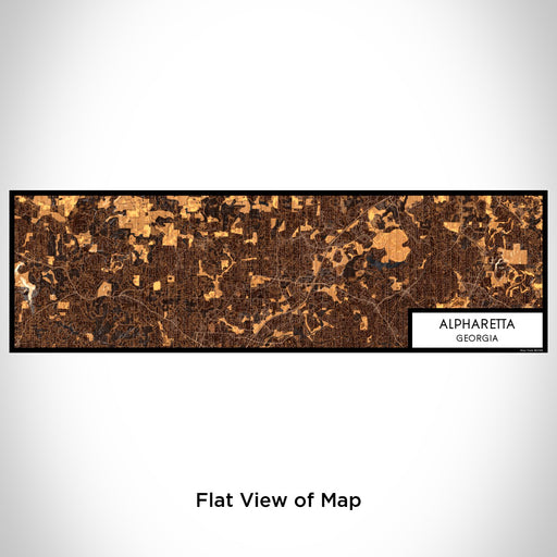 Flat View of Map Custom Alpharetta Georgia Map Enamel Mug in Ember