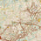 Alpharetta Georgia Map Print in Woodblock Style Zoomed In Close Up Showing Details