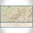 Alpharetta Georgia Map Print Landscape Orientation in Woodblock Style With Shaded Background