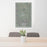 24x36 Alpine Texas Map Print Portrait Orientation in Afternoon Style Behind 2 Chairs Table and Potted Plant