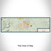 Flat View of Map Custom Alpine Texas Map Enamel Mug in Woodblock