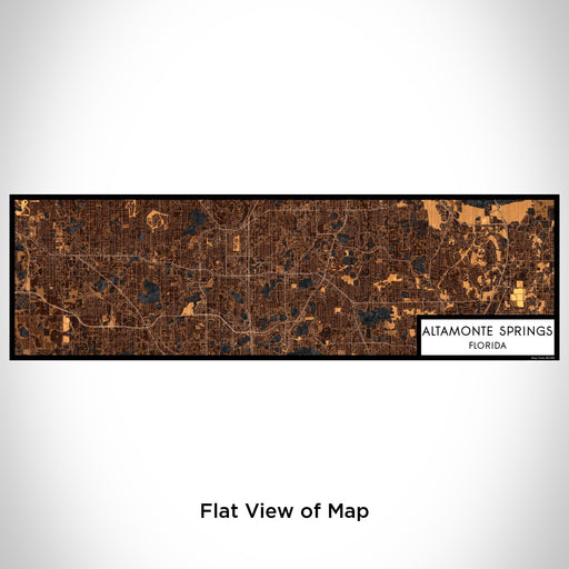 Flat View of Map Custom Altamonte Springs Florida Map Enamel Mug in Ember