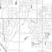 Altoona Iowa Map Print in Classic Style Zoomed In Close Up Showing Details