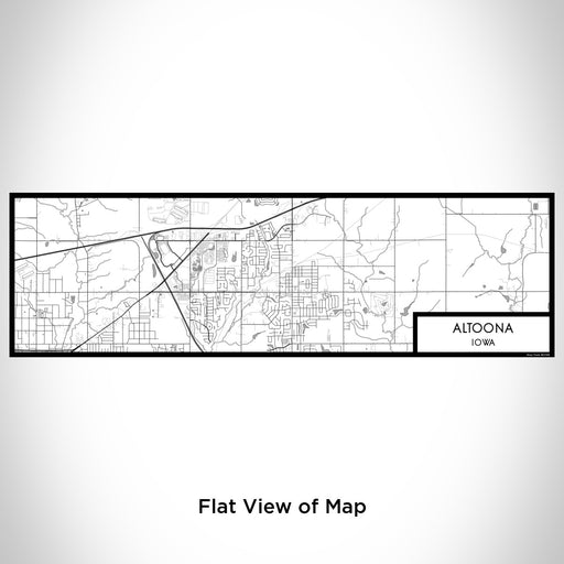 Flat View of Map Custom Altoona Iowa Map Enamel Mug in Classic