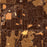 Altoona Iowa Map Print in Ember Style Zoomed In Close Up Showing Details