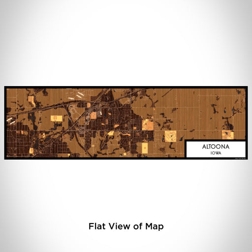 Flat View of Map Custom Altoona Iowa Map Enamel Mug in Ember