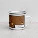 Right View Custom Altoona Iowa Map Enamel Mug in Ember