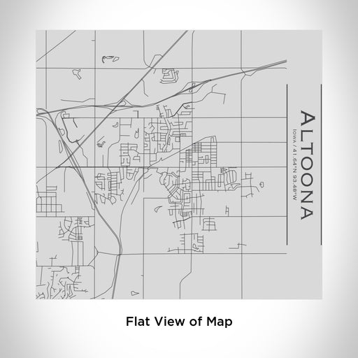 Rendered View of Altoona Iowa Map Engraving on 17oz Stainless Steel Insulated Tumbler
