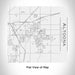 Rendered View of Altoona Iowa Map Engraving on 17oz Stainless Steel Insulated Tumbler in White