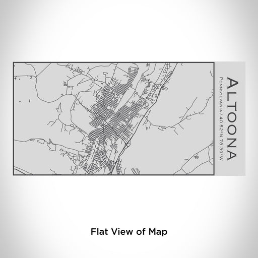 Rendered View of Altoona Pennsylvania Map Engraving on 17oz Stainless Steel Insulated Cola Bottle