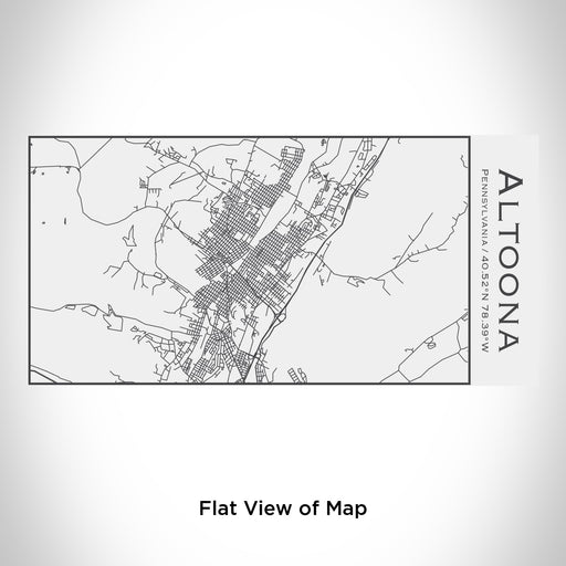 Rendered View of Altoona Pennsylvania Map Engraving on 17oz Stainless Steel Insulated Cola Bottle in White