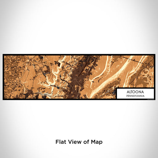 Flat View of Map Custom Altoona Pennsylvania Map Enamel Mug in Ember