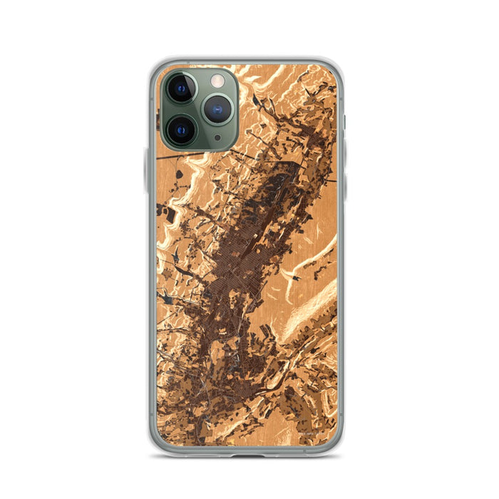 Custom iPhone 11 Pro Altoona Pennsylvania Map Phone Case in Ember