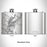 Rendered View of Altoona Pennsylvania Map Engraving on 6oz Stainless Steel Flask