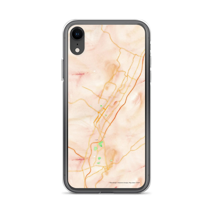 Custom iPhone XR Altoona Pennsylvania Map Phone Case in Watercolor