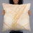 Person holding 22x22 Custom Altoona Pennsylvania Map Throw Pillow in Watercolor