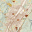 Altoona Pennsylvania Map Print in Woodblock Style Zoomed In Close Up Showing Details