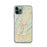 Custom iPhone 11 Pro Altoona Pennsylvania Map Phone Case in Woodblock