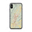 Custom iPhone X/XS Altoona Pennsylvania Map Phone Case in Woodblock