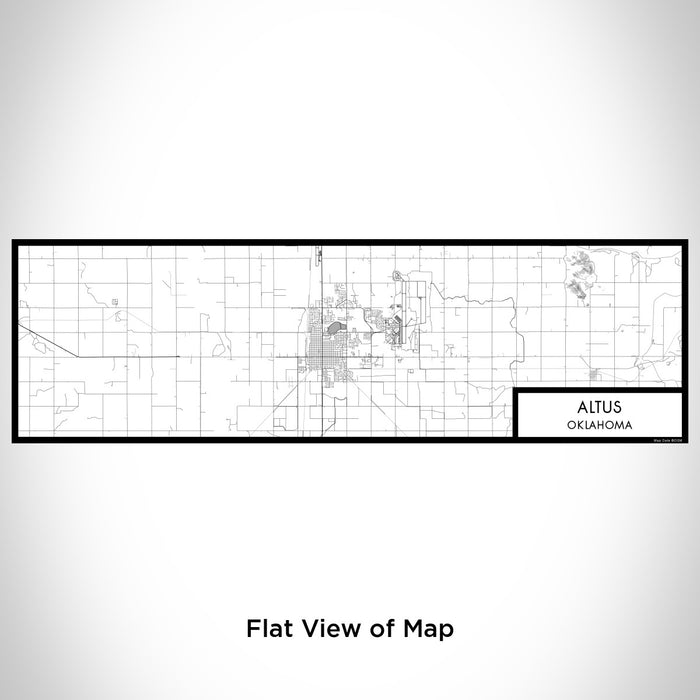 Flat View of Map Custom Altus Oklahoma Map Enamel Mug in Classic