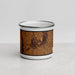 Front View Custom Altus Oklahoma Map Enamel Mug in Ember