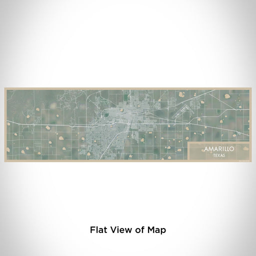 Flat View of Map Custom Amarillo Texas Map Enamel Mug in Afternoon