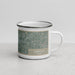 Right View Custom Amarillo Texas Map Enamel Mug in Afternoon