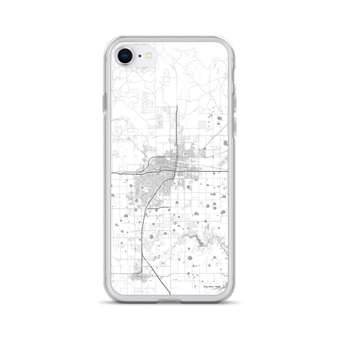 Custom Amarillo Texas Map iPhone SE Phone Case in Classic