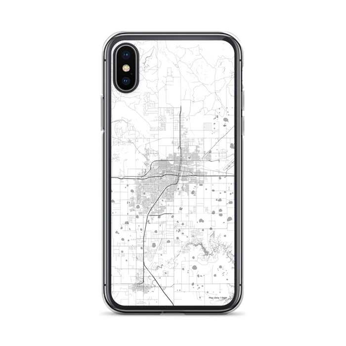 Custom Amarillo Texas Map Phone Case in Classic
