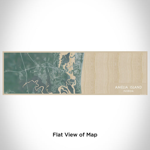 Flat View of Map Custom Amelia Island Florida Map Enamel Mug in Afternoon
