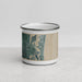 Front View Custom Amelia Island Florida Map Enamel Mug in Afternoon