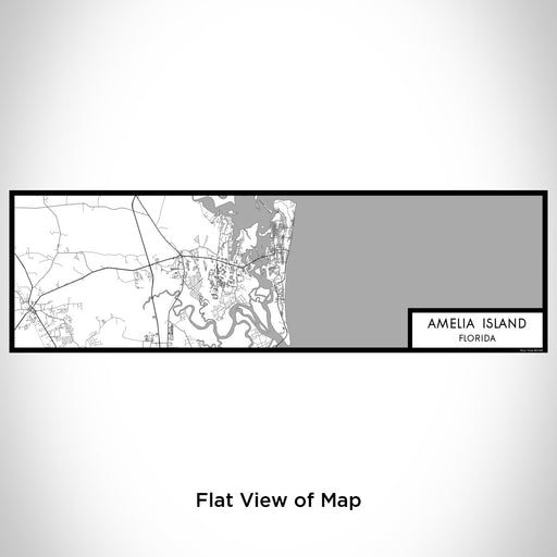 Flat View of Map Custom Amelia Island Florida Map Enamel Mug in Classic