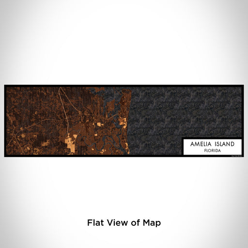 Flat View of Map Custom Amelia Island Florida Map Enamel Mug in Ember