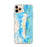 Custom Amelia Island Florida Map Phone Case in Watercolor