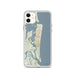 Custom Amelia Island Florida Map Phone Case in Woodblock