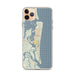 Custom Amelia Island Florida Map Phone Case in Woodblock