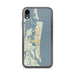 Custom Amelia Island Florida Map Phone Case in Woodblock