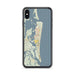 Custom Amelia Island Florida Map Phone Case in Woodblock