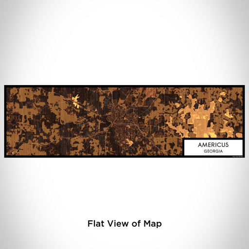 Flat View of Map Custom Americus Georgia Map Enamel Mug in Ember