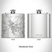 Rendered View of Americus Georgia Map Engraving on 6oz Stainless Steel Flask