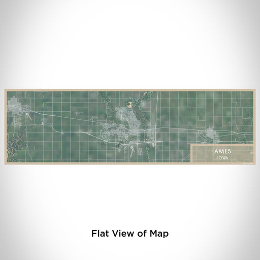 Flat View of Map Custom Ames Iowa Map Enamel Mug in Afternoon