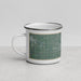Left View Custom Ames Iowa Map Enamel Mug in Afternoon