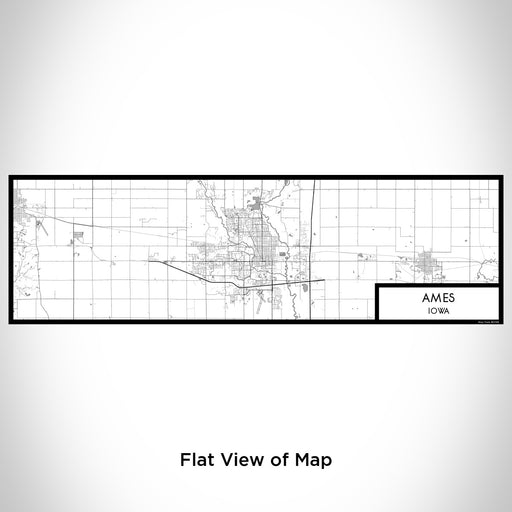 Flat View of Map Custom Ames Iowa Map Enamel Mug in Classic