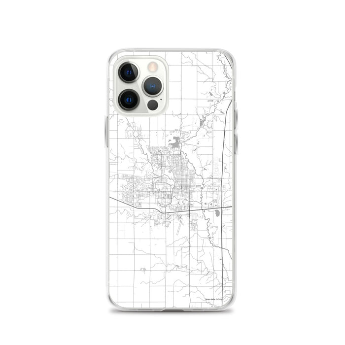 Custom Ames Iowa Map iPhone 12 Pro Phone Case in Classic
