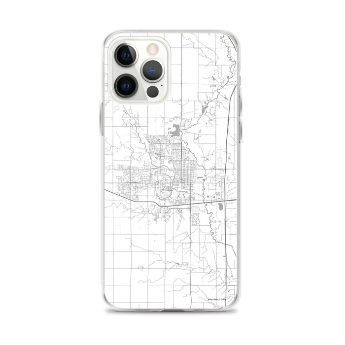 Custom Ames Iowa Map iPhone 12 Pro Max Phone Case in Classic