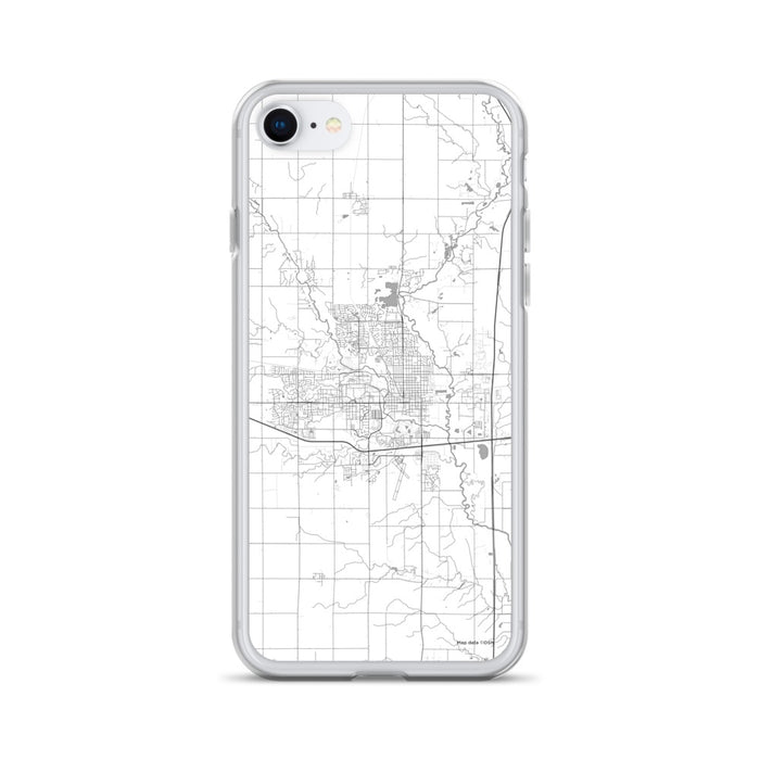 Custom Ames Iowa Map iPhone SE Phone Case in Classic