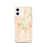 Custom Ames Iowa Map iPhone 12 Phone Case in Watercolor