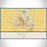 Ames Iowa Map Print Landscape Orientation in Woodblock Style With Shaded Background